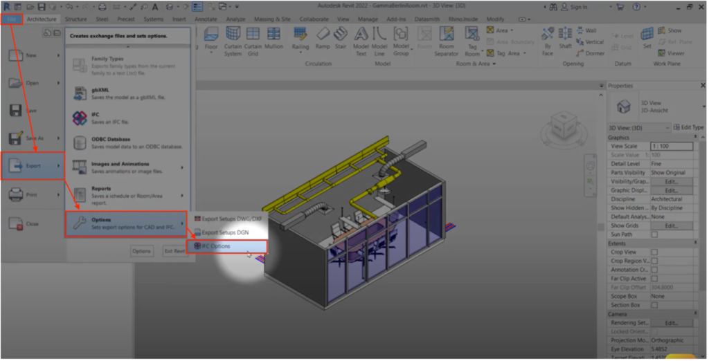 IFC to revit