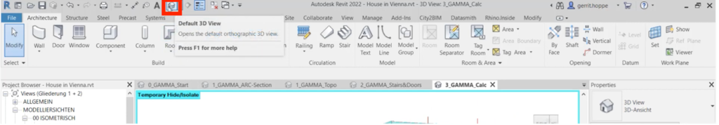 create a new 3d view
