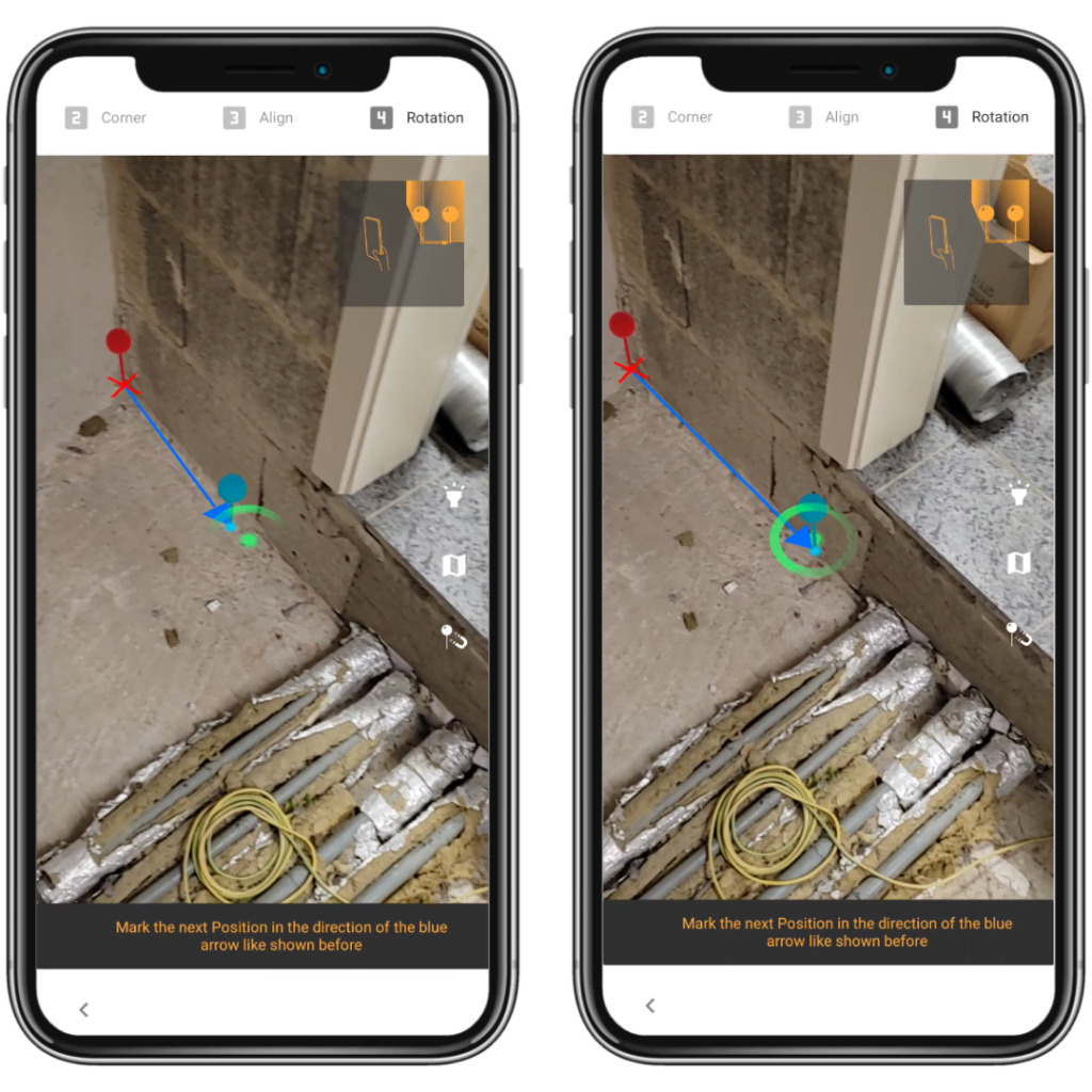 BIM AR app snap to the edges