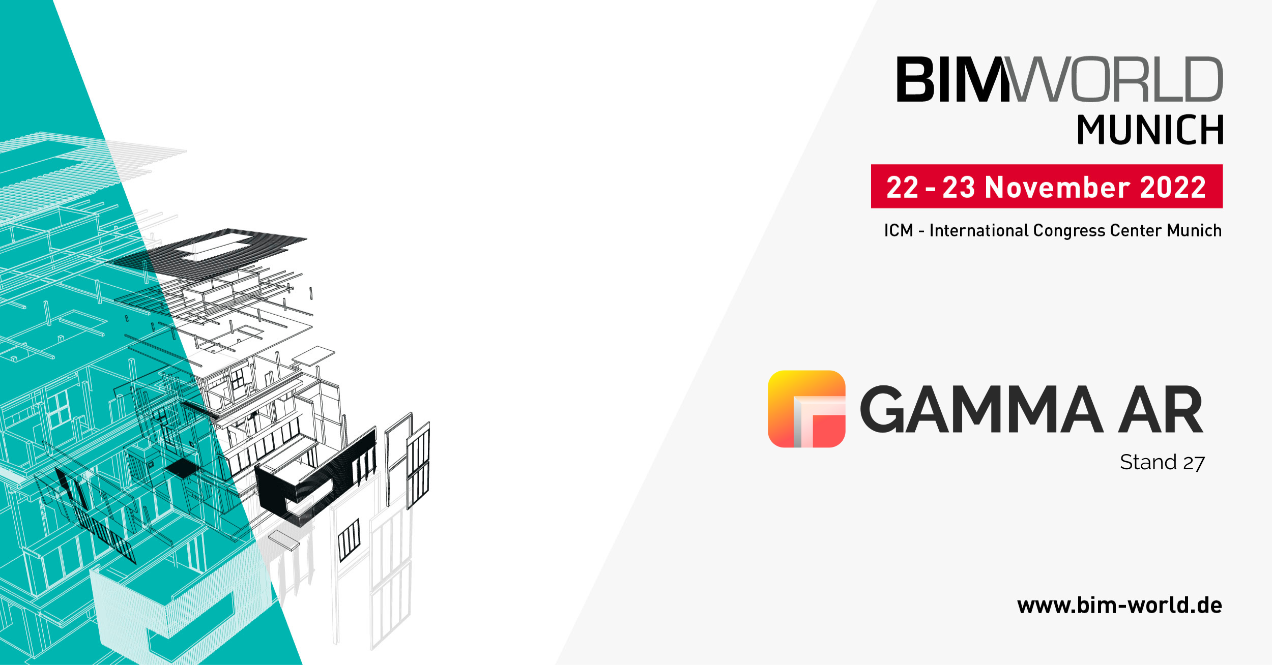 BIM World MUNICH GAMMA AR banner