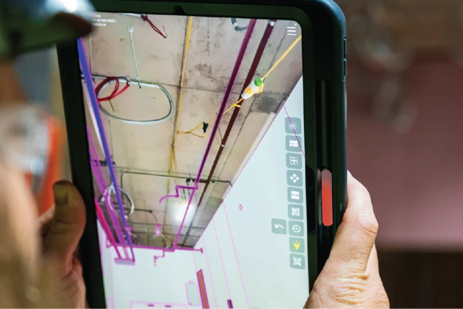 Kane Group using GAMMA AR, an augmented reality solution for construction on the site