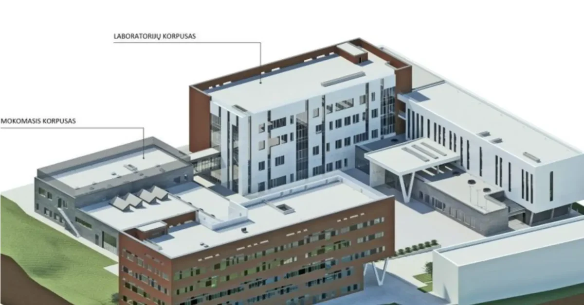 ar-openbim-construction-education-gamma-ar-2 BIM model of Vilnius Tech’s Laboratory and Education buildings. Image courtesy of Vaidotas Šarka