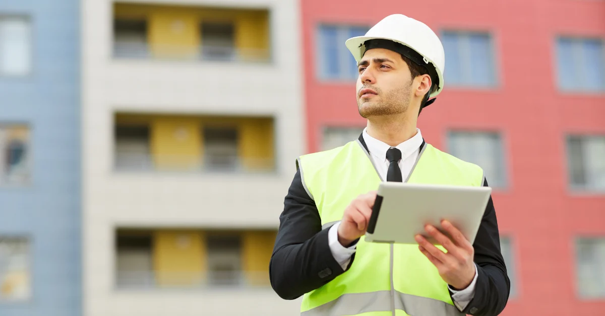 construction-app-blog-feature-image construction worker with construction app
